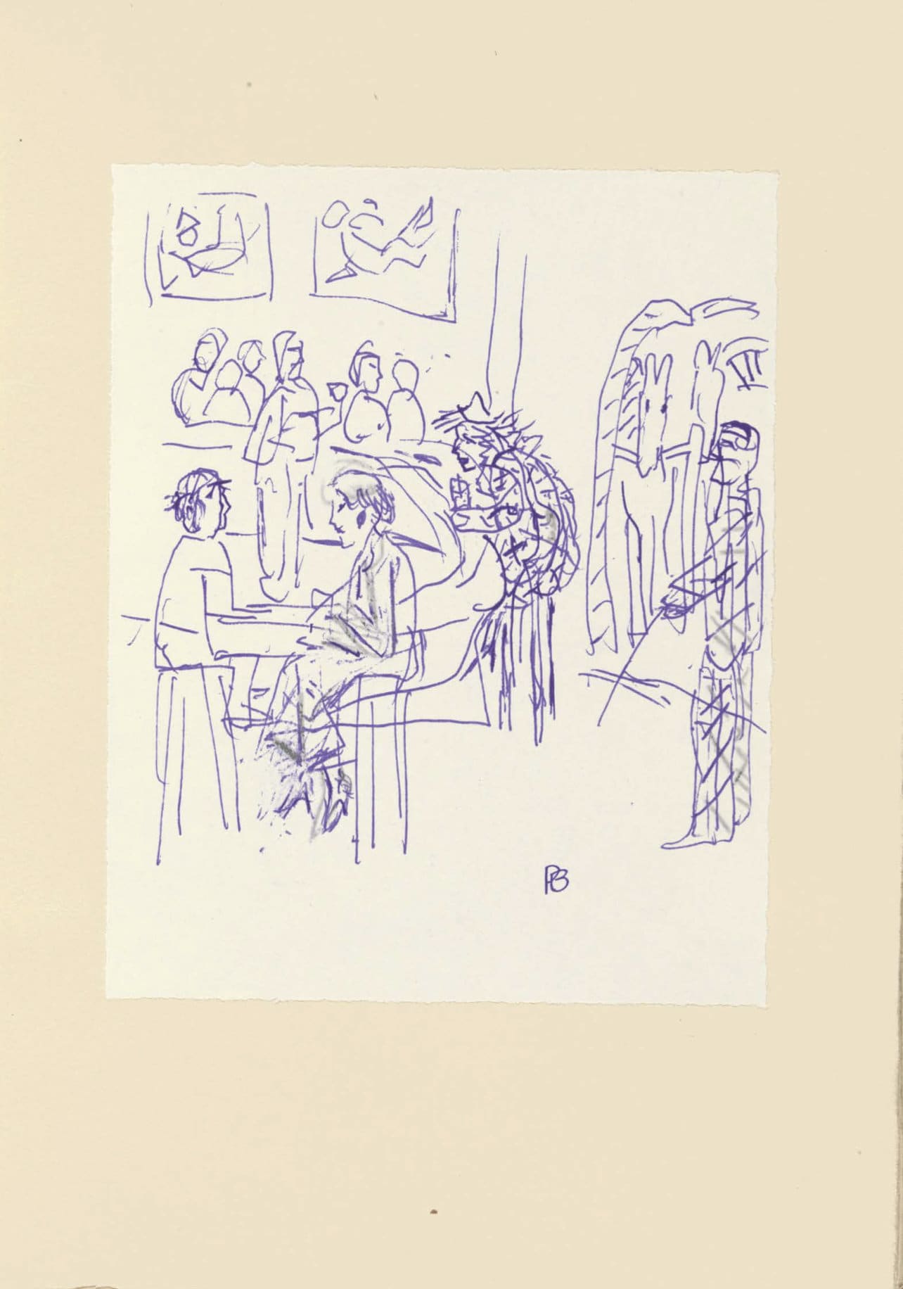 Pierre Bonnard, Composition (Terrasse 54), Pierre Bonnard Correspondences, Lithograph