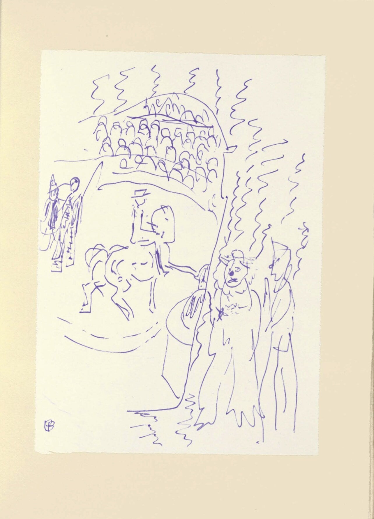 Pierre Bonnard, Composition (Terrasse 54), Pierre Bonnard Correspondences, Lithograph