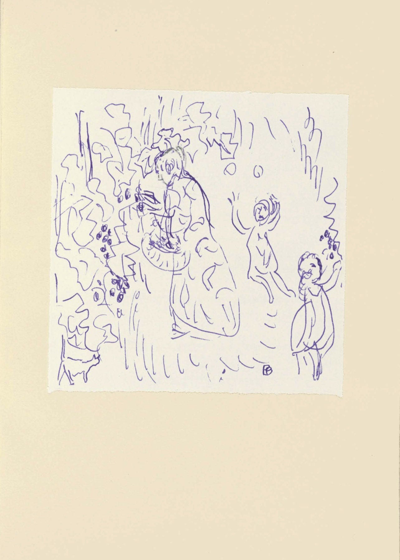 Pierre Bonnard, Composition (Terrasse 54), Pierre Bonnard Correspondences, Lithograph