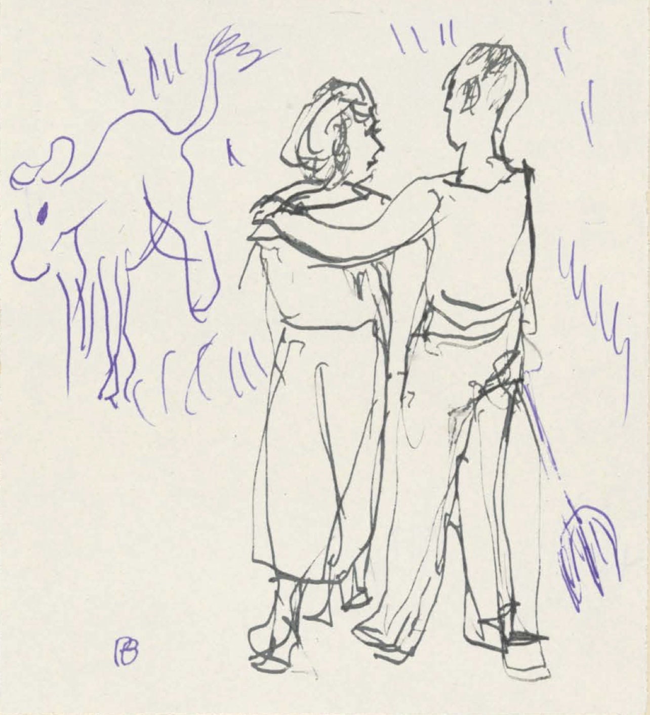 Pierre Bonnard, Composition (Terrasse 54), Pierre Bonnard Correspondences, Lithograph