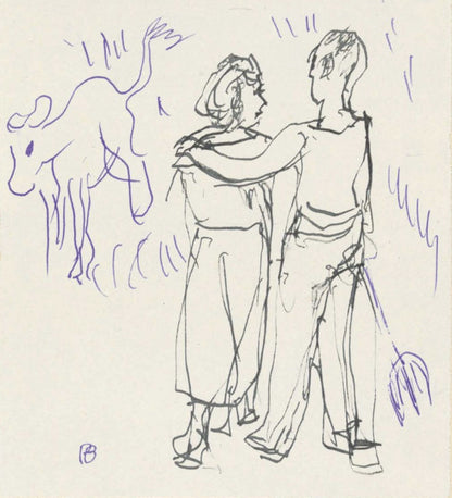 Pierre Bonnard, Composition (Terrasse 54), Pierre Bonnard Correspondences, Lithograph