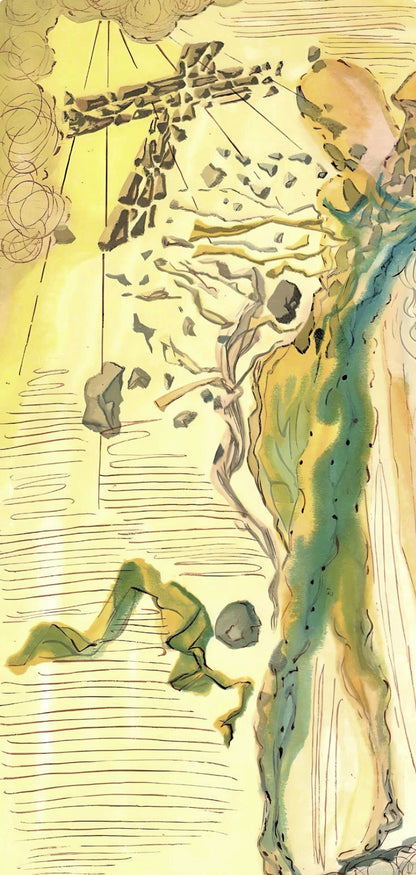 Salvador Dali, The Apparition Of Dantes Ancestor (Michler/Lpsinger 1039-1138; Field 189-200), La