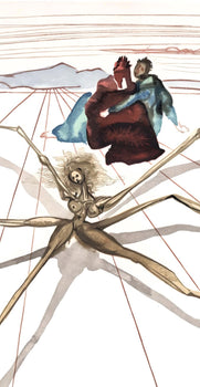 Salvador Dali, Arachne (Michler/Lpsinger 1039-1138; Field 189-200), La Divine Comdie, Woodcut