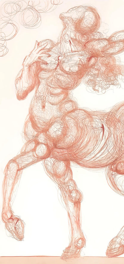 Salvador Dali, The Centaur (Michler/Lpsinger 1039-1138; Field 189-200), La Divine Comdie, Woodcut