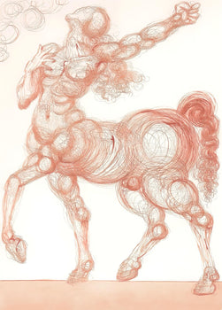 Salvador Dali, The Centaur (Michler/Lpsinger 1039-1138; Field 189-200), La Divine Comdie, Woodcut
