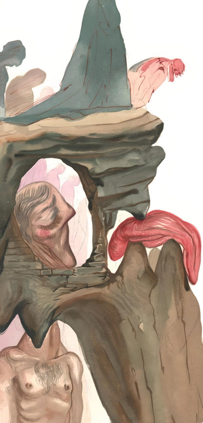 Salvador Dali, The Corrupt (Michler/Lpsinger 1039-1138; Field 189-200), La Divine Comdie, Woodcut