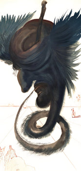 Salvador Dali, The Black Cherub (Michler/Lpsinger 1039-1138; Field 189-200), La Divine Comdie,