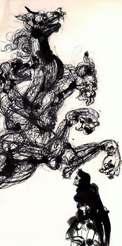 Salvador Dali, Cerberus (Michler/Lpsinger 1039-1138; Field 189-200), La Divine Comdie, Woodcut