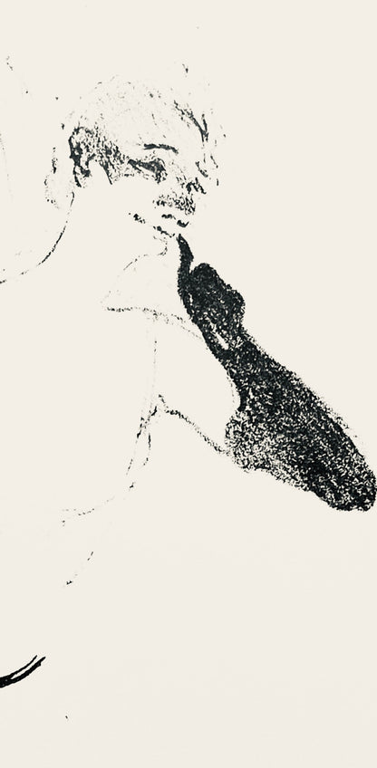 Henri De Toulouse-Lautrec, Composition, Yvette Guilbert Vue Par Toulouse-Lautrec, Lithograph