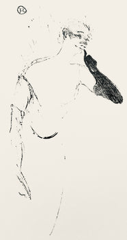 Henri De Toulouse-Lautrec, Composition, Yvette Guilbert Vue Par Toulouse-Lautrec, Lithograph