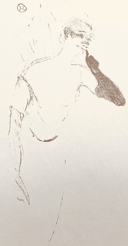 Henri De Toulouse-Lautrec, Composition, Yvette Guilbert Vue Par Toulouse-Lautrec, Lithograph