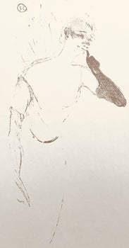 Henri De Toulouse-Lautrec, Composition, Yvette Guilbert Vue Par Toulouse-Lautrec, Lithograph