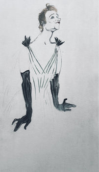 Henri De Toulouse-Lautrec, Composition, Yvette Guilbert Vue Par Toulouse-Lautrec, Lithograph