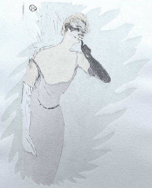 Henri De Toulouse-Lautrec, Composition, Yvette Guilbert Vue Par Toulouse-Lautrec, Lithograph