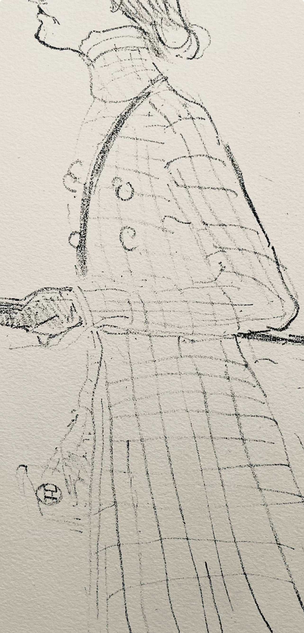 Henri De Toulouse-Lautrec, Composition, Yvette Guilbert Vue Par Toulouse-Lautrec, Lithograph