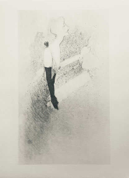 Henri De Toulouse-Lautrec, Composition, Yvette Guilbert Vue Par Toulouse-Lautrec, Lithograph