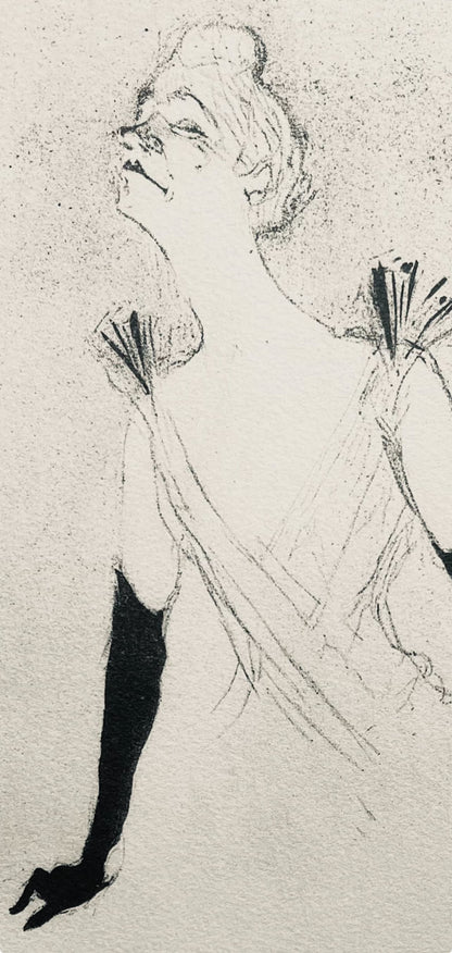 Henri De Toulouse-Lautrec, Composition, Yvette Guilbert Vue Par Toulouse-Lautrec, Lithograph