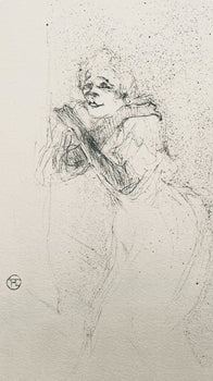 Henri De Toulouse-Lautrec, Composition, Yvette Guilbert Vue Par Toulouse-Lautrec, Lithograph