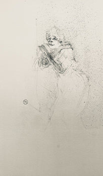 Henri De Toulouse-Lautrec, Composition, Yvette Guilbert Vue Par Toulouse-Lautrec, Lithograph