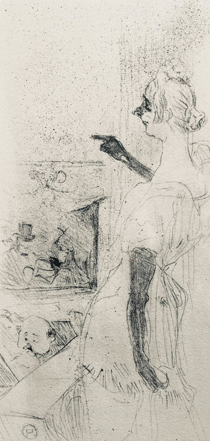 Henri De Toulouse-Lautrec, Composition, Yvette Guilbert Vue Par Toulouse-Lautrec, Lithograph