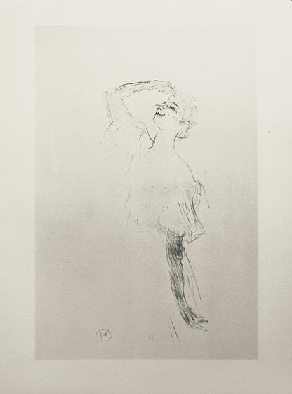 Henri De Toulouse-Lautrec, Composition, Yvette Guilbert Vue Par Toulouse-Lautrec, Lithograph
