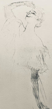 Henri De Toulouse-Lautrec, Composition, Yvette Guilbert Vue Par Toulouse-Lautrec, Lithograph