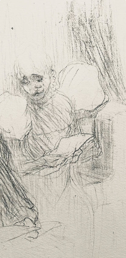 Henri De Toulouse-Lautrec, Composition, Yvette Guilbert Vue Par Toulouse-Lautrec, Lithograph