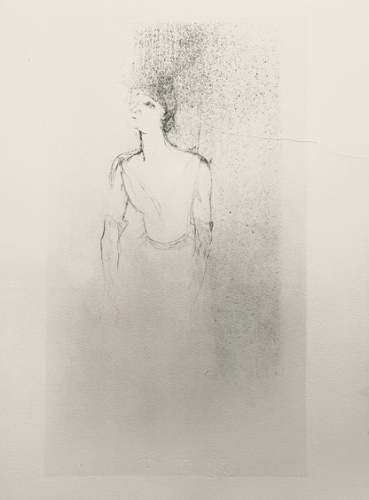 Henri De Toulouse-Lautrec, Composition, Yvette Guilbert Vue Par Toulouse-Lautrec, Lithograph