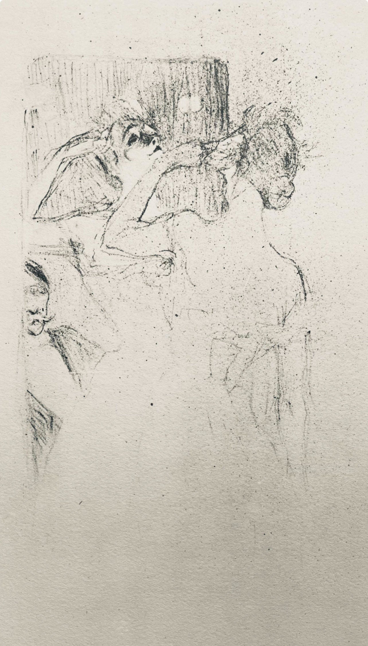 Henri De Toulouse-Lautrec, Composition, Yvette Guilbert Vue Par Toulouse-Lautrec, Lithograph