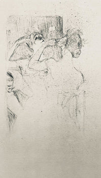 Henri De Toulouse-Lautrec, Composition, Yvette Guilbert Vue Par Toulouse-Lautrec, Lithograph