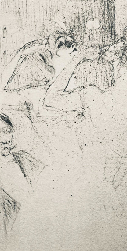 Henri De Toulouse-Lautrec, Composition, Yvette Guilbert Vue Par Toulouse-Lautrec, Lithograph