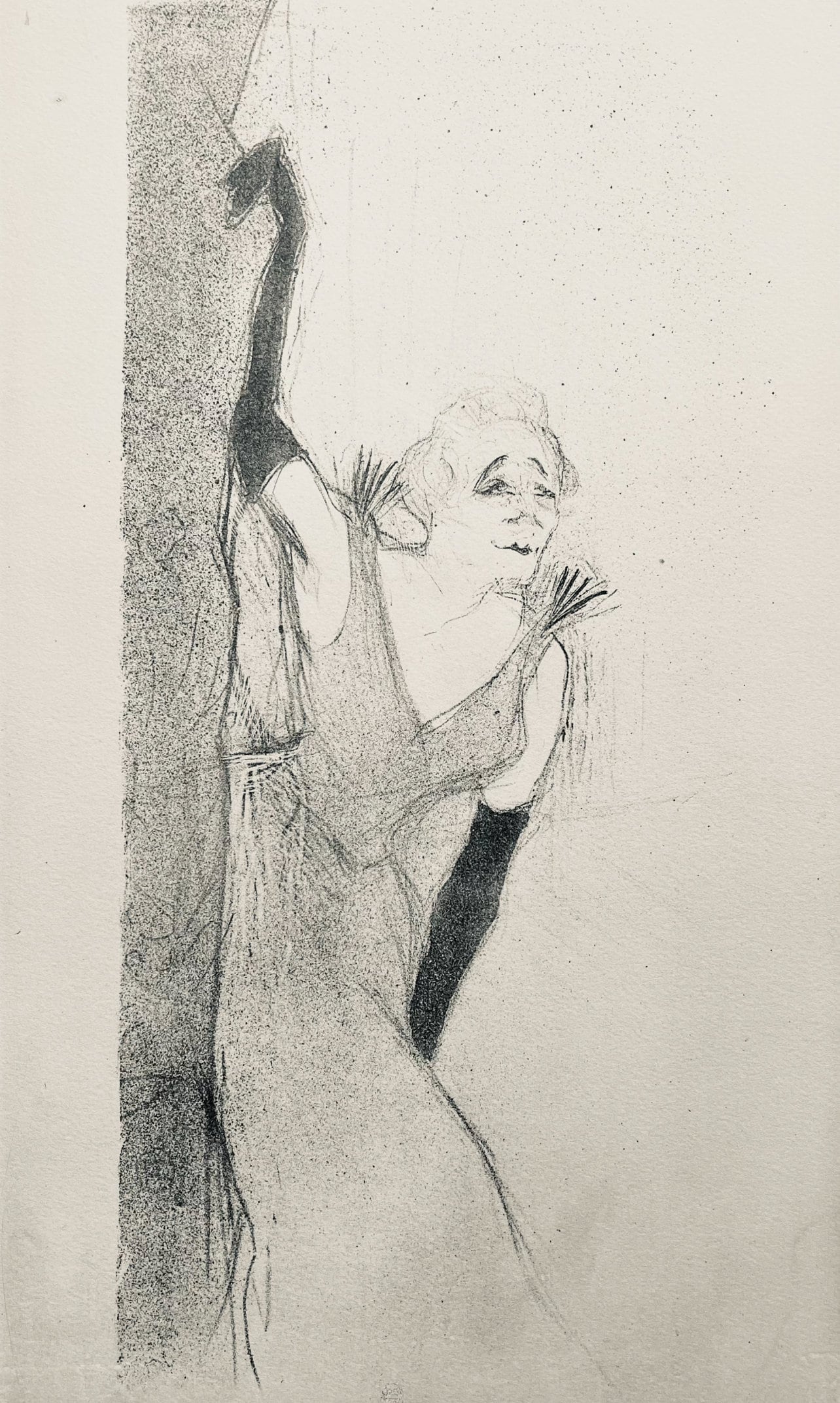 Henri De Toulouse-Lautrec, Composition, Yvette Guilbert Vue Par Toulouse-Lautrec, Lithograph