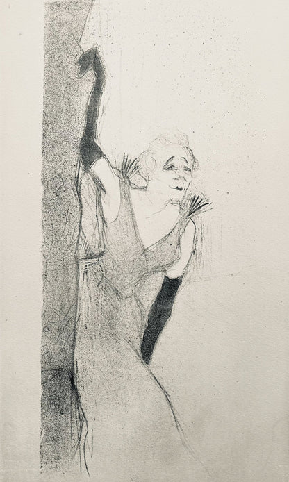 Henri De Toulouse-Lautrec, Composition, Yvette Guilbert Vue Par Toulouse-Lautrec, Lithograph