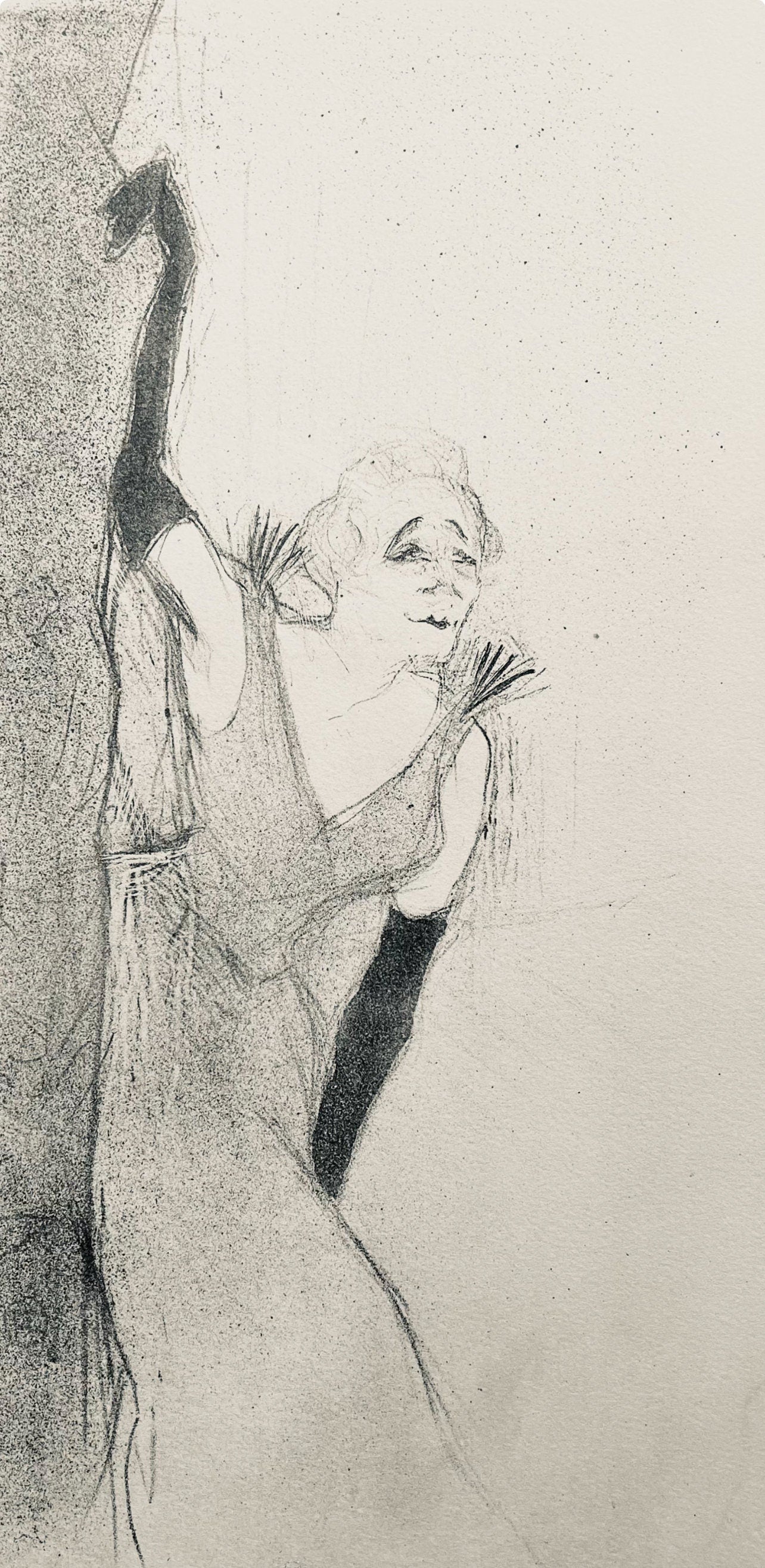 Henri De Toulouse-Lautrec, Composition, Yvette Guilbert Vue Par Toulouse-Lautrec, Lithograph