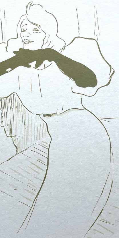 Henri De Toulouse-Lautrec, Composition, Yvette Guilbert Vue Par Toulouse-Lautrec, Lithograph