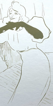 Henri De Toulouse-Lautrec, Composition, Yvette Guilbert Vue Par Toulouse-Lautrec, Lithograph