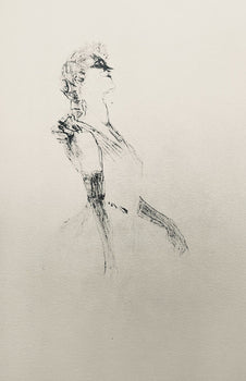 Henri De Toulouse-Lautrec, Composition, Yvette Guilbert Vue Par Toulouse-Lautrec, Lithograph