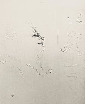 Henri De Toulouse-Lautrec, Composition, Yvette Guilbert Vue Par Toulouse-Lautrec, Lithograph