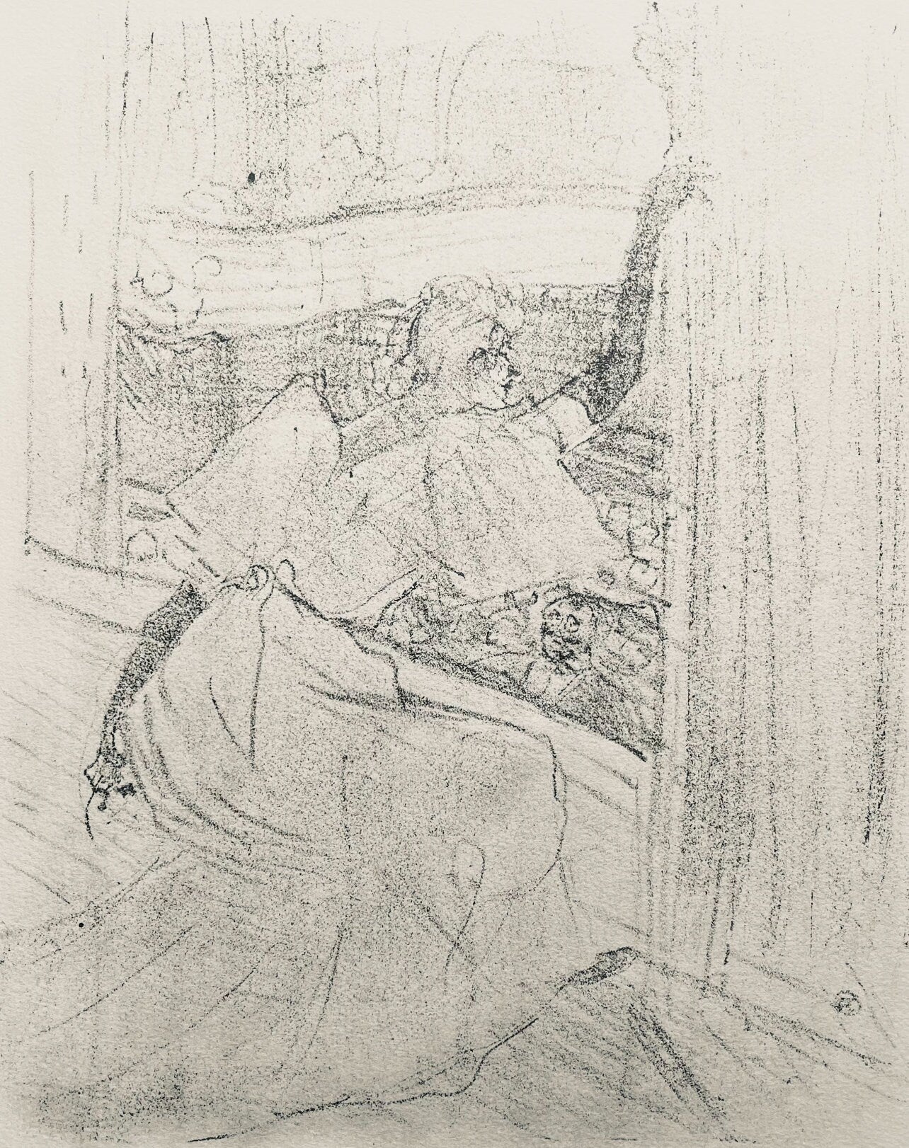 Henri De Toulouse-Lautrec, Composition, Yvette Guilbert Vue Par Toulouse-Lautrec, Lithograph