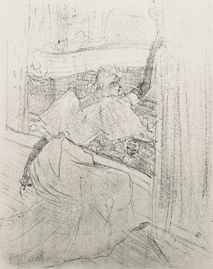 Henri De Toulouse-Lautrec, Composition, Yvette Guilbert Vue Par Toulouse-Lautrec, Lithograph