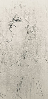 Henri De Toulouse-Lautrec, Composition, Yvette Guilbert Vue Par Toulouse-Lautrec, Lithograph