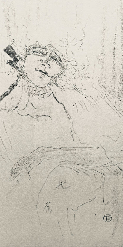 Henri De Toulouse-Lautrec, Composition, Yvette Guilbert Vue Par Toulouse-Lautrec, Lithograph