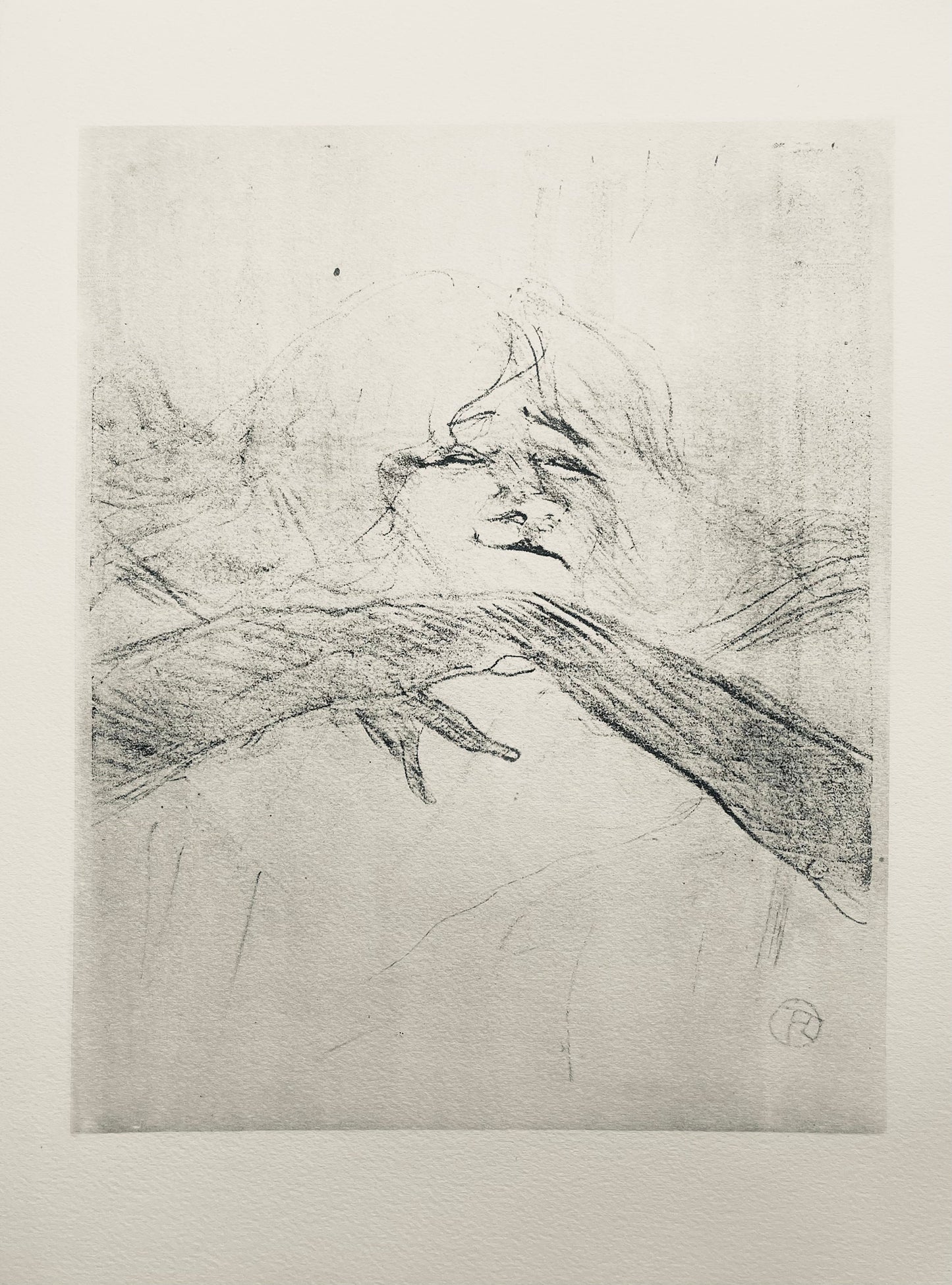 Henri De Toulouse-Lautrec, Composition, Yvette Guilbert Vue Par Toulouse-Lautrec, Lithograph