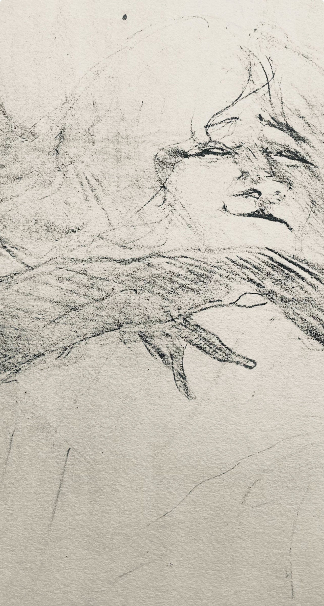 Henri De Toulouse-Lautrec, Composition, Yvette Guilbert Vue Par Toulouse-Lautrec, Lithograph