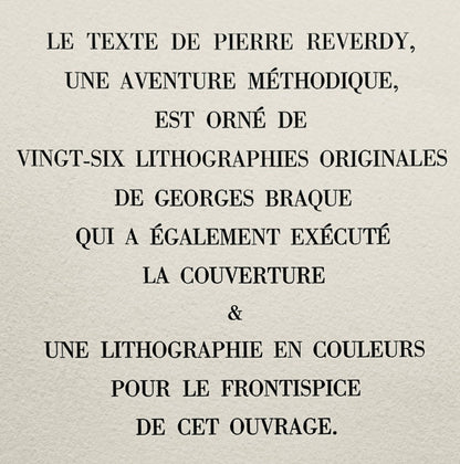 Georges Braque, Frontispiece, Une Aventure Mthodique