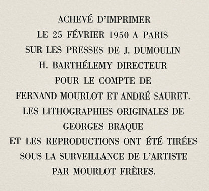 Georges Braque, Frontispiece, Une Aventure Mthodique