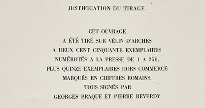 Georges Braque, Frontispiece, Une Aventure Mthodique