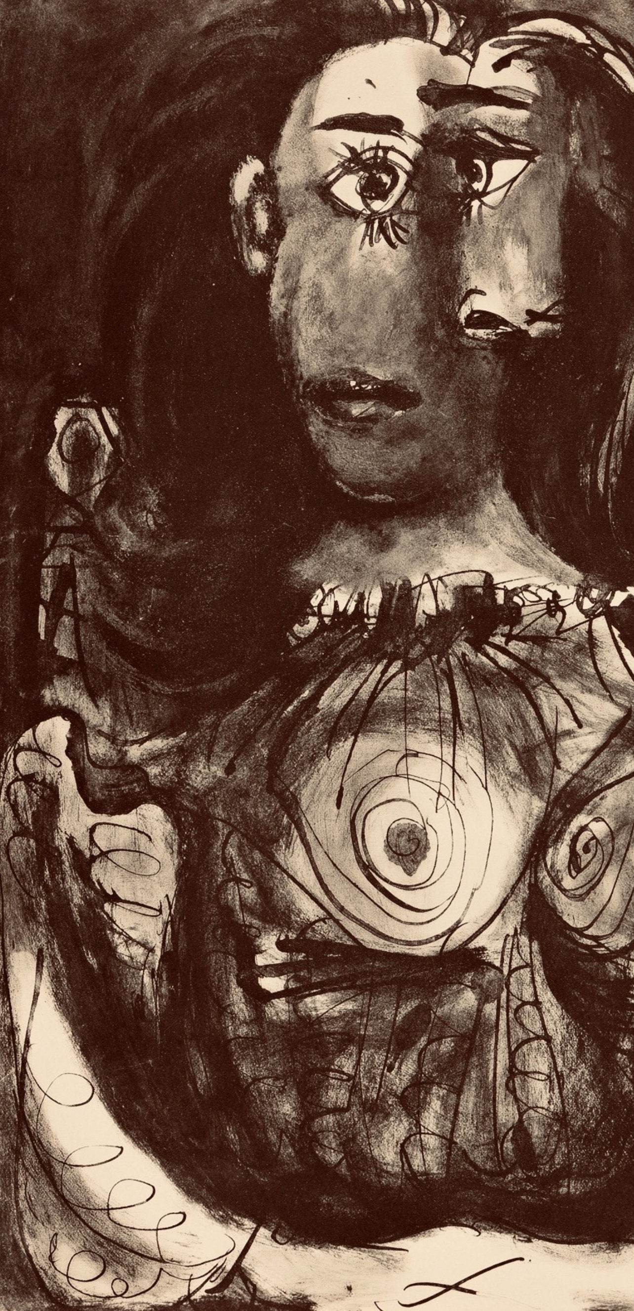 Pablo Picasso, Composition, Carnet De Dessins De Picasso, Cahiers Dart, Lithograph