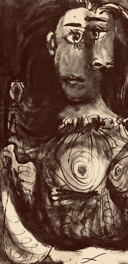 Pablo Picasso, Composition, Carnet De Dessins De Picasso, Cahiers Dart, Lithograph