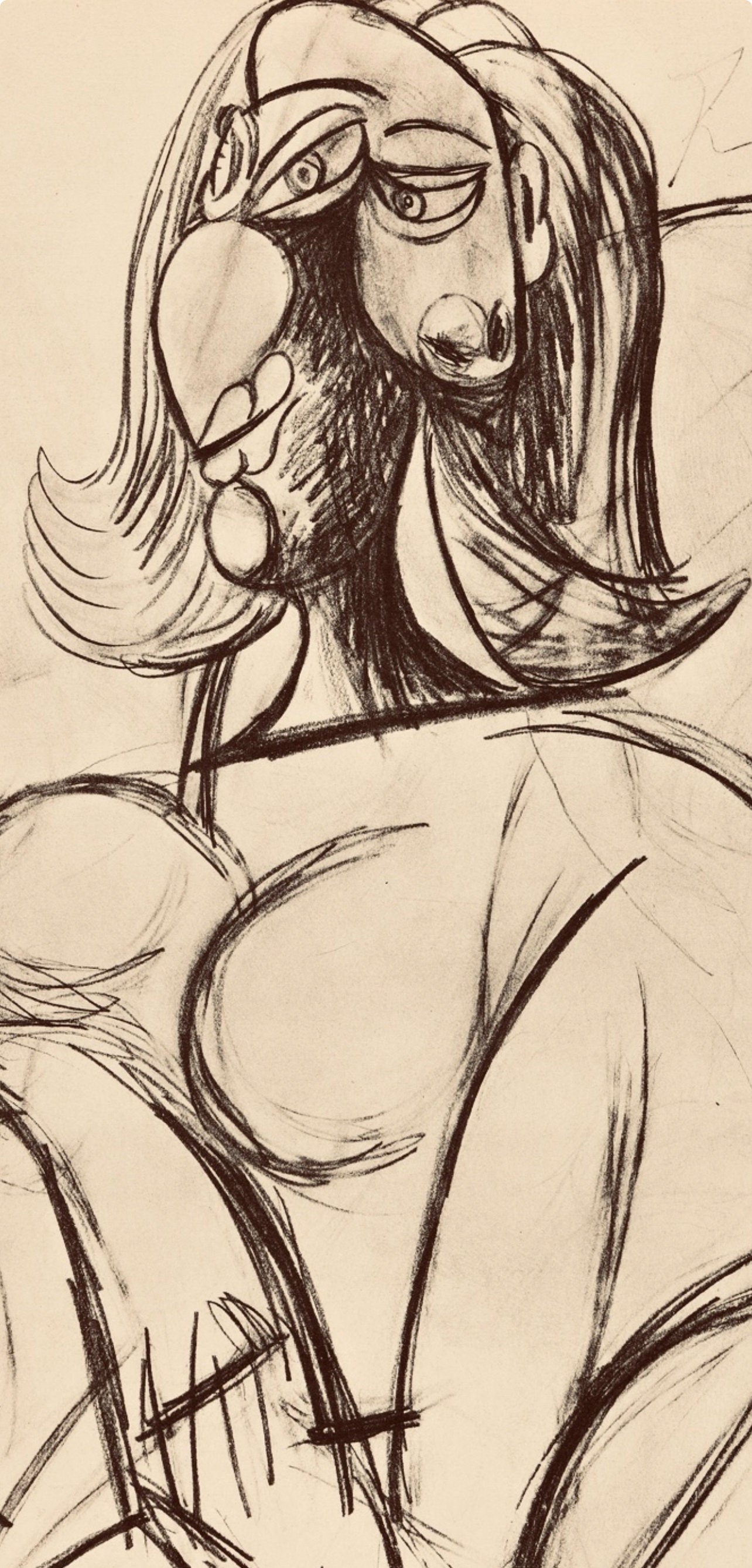 Pablo Picasso, Composition, Carnet De Dessins De Picasso, Cahiers Dart, Lithograph